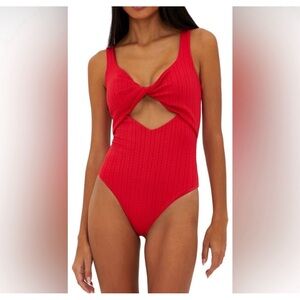 New! Beach Riot Tyler Texture One Piece Swimsuit Medium